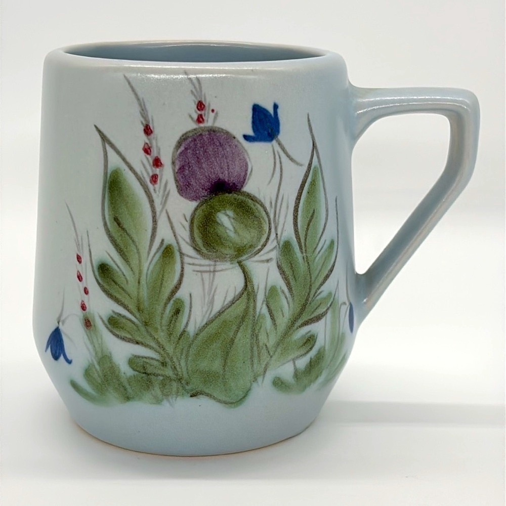 Set of 4 Vintage Buchan Scottish Thistleware Mugs